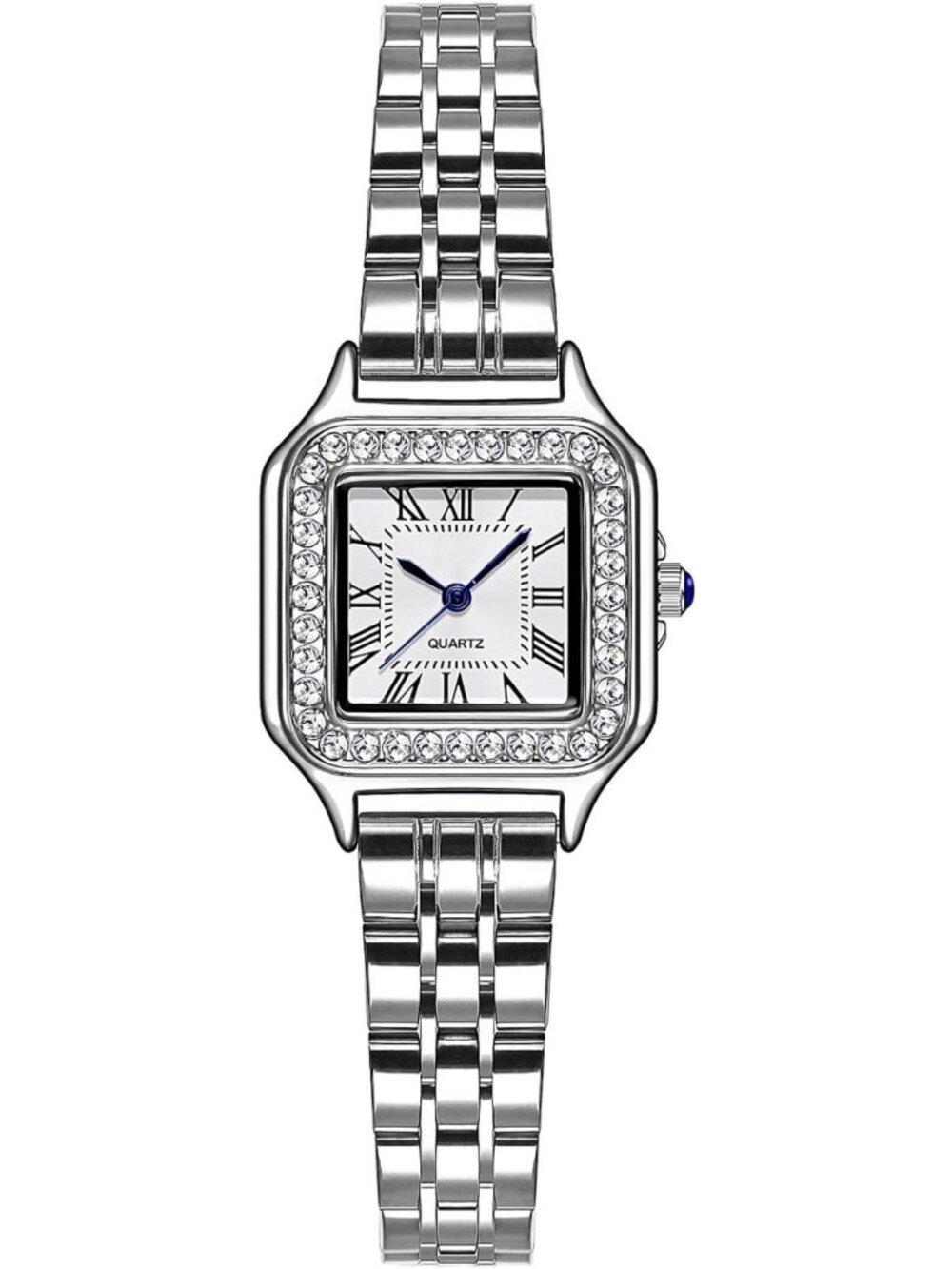 Dainty Vintage Gold Watch for Women | Luxury Diamond Accent Analog Quartz